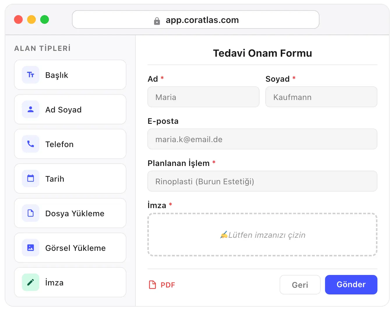 Aday ve Onam Form Sistemi modül illüstrasyonu