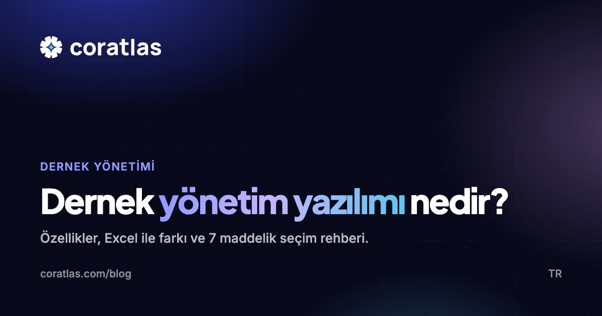 Dernek yönetim yazılımı seçim rehberi kapak görseli