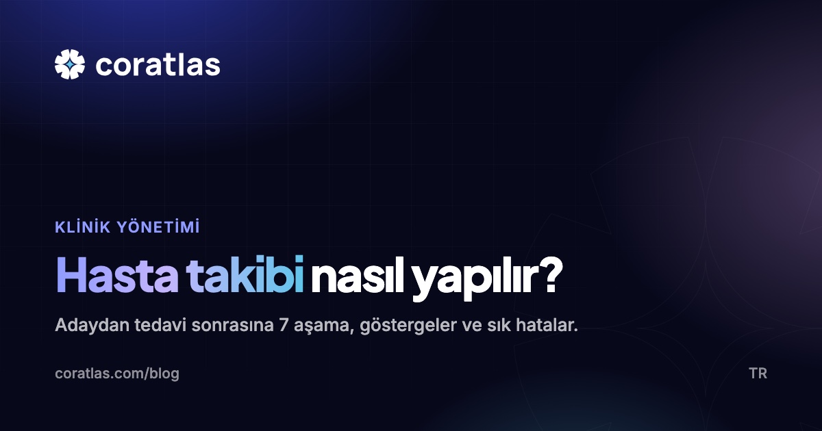 Klinikler için hasta takibi süreci kapak görseli