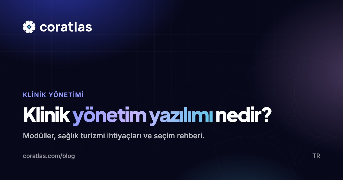 Klinik yönetim yazılımı seçim rehberi kapak görseli
