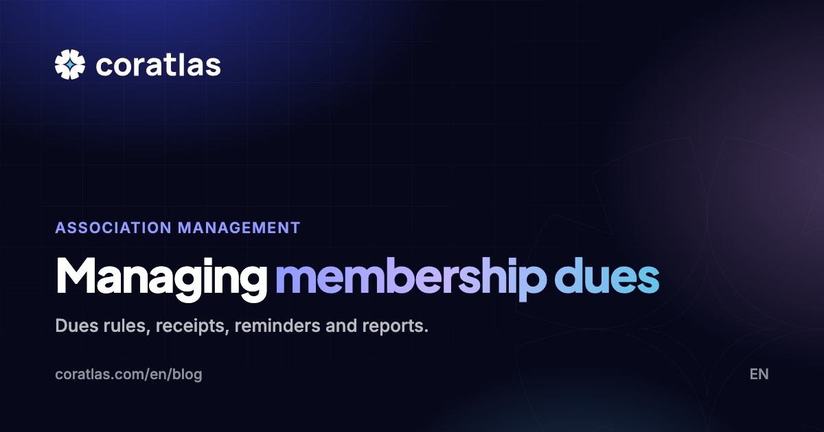 Membership dues management guide cover image
