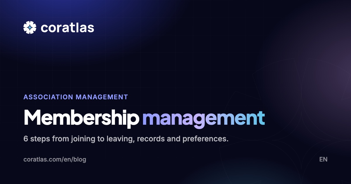 Membership management process for associations cover image