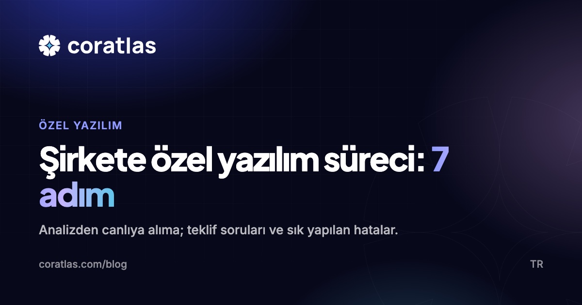 Şirkete özel yazılım geliştirme süreci kapak görseli