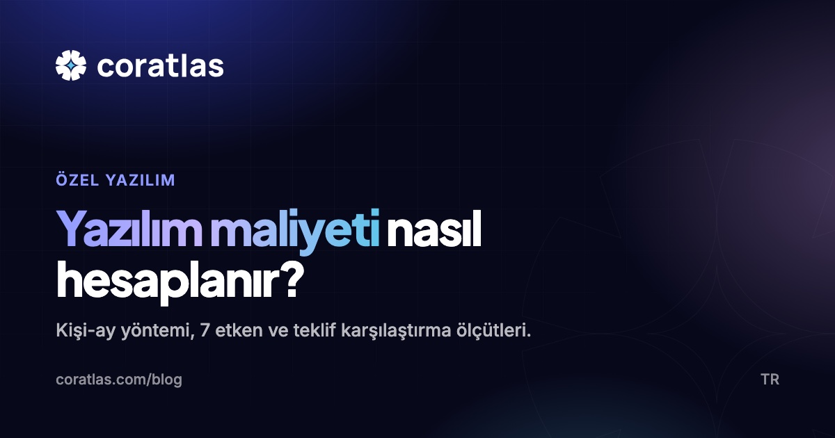 Yazılım maliyeti hesaplama rehberi kapak görseli